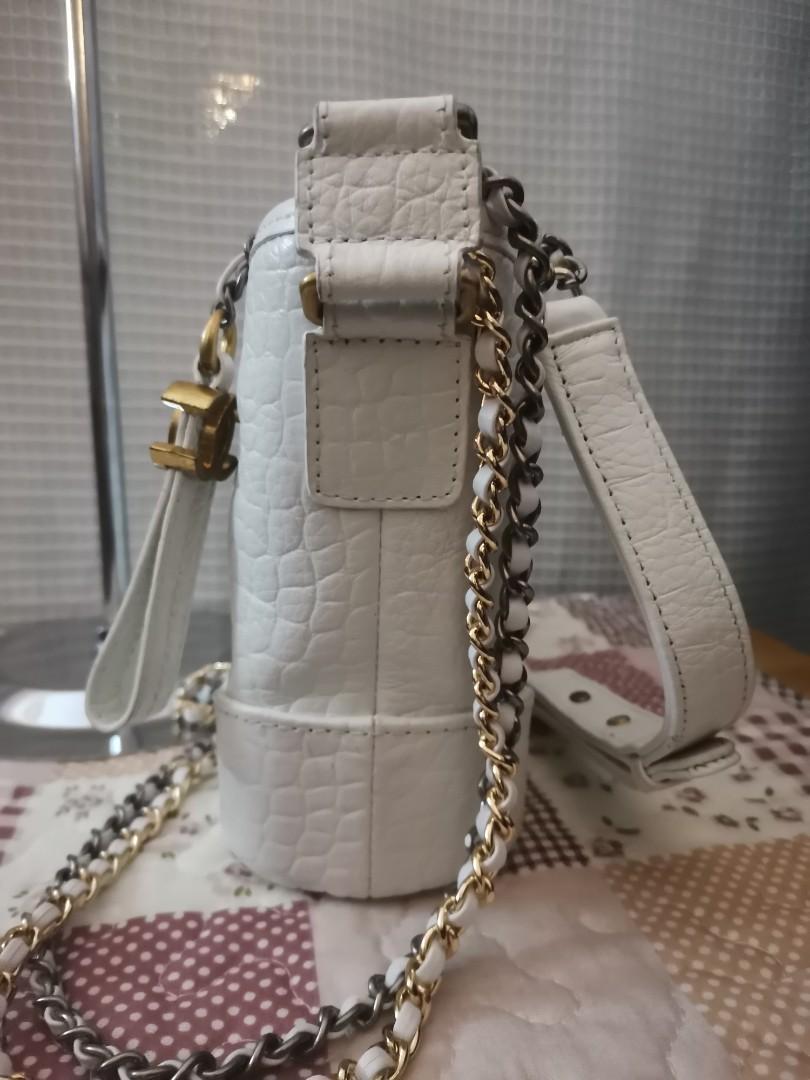 Chanel Gabrielle Small Crocs Embossed Hobo Bag, Women's Fashion