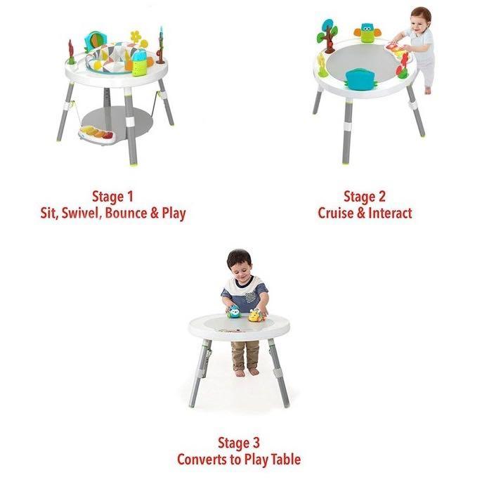 Coles Baby 3 Stage Activity Center Sit Stand Play Table 360 Degree