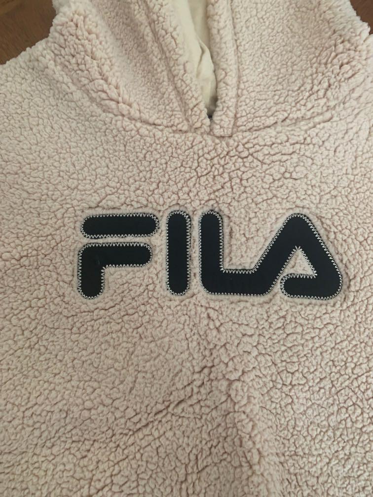 Fuzzy fila hoodie outlet