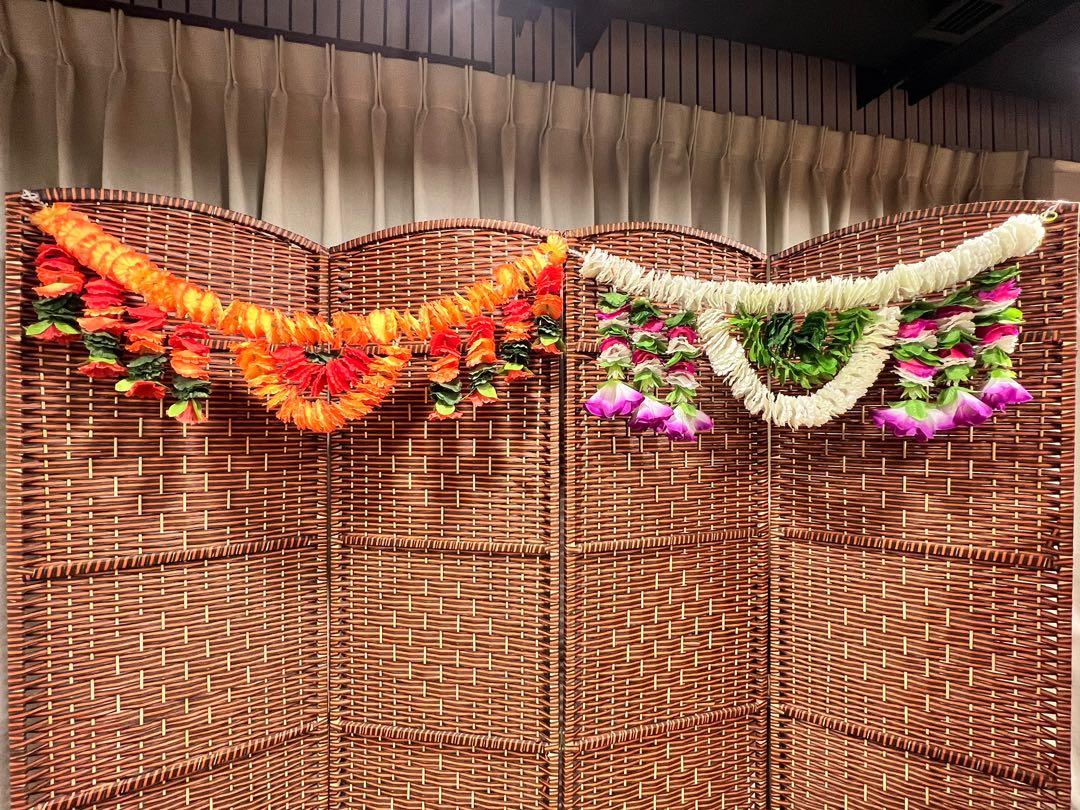 Deepavali Diwali wall flowers door artificial flowers marigold
