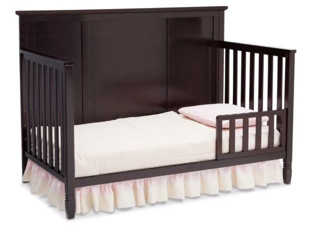 Delta Children Epic 4 in 1 Convertible Crib Brown Furniture