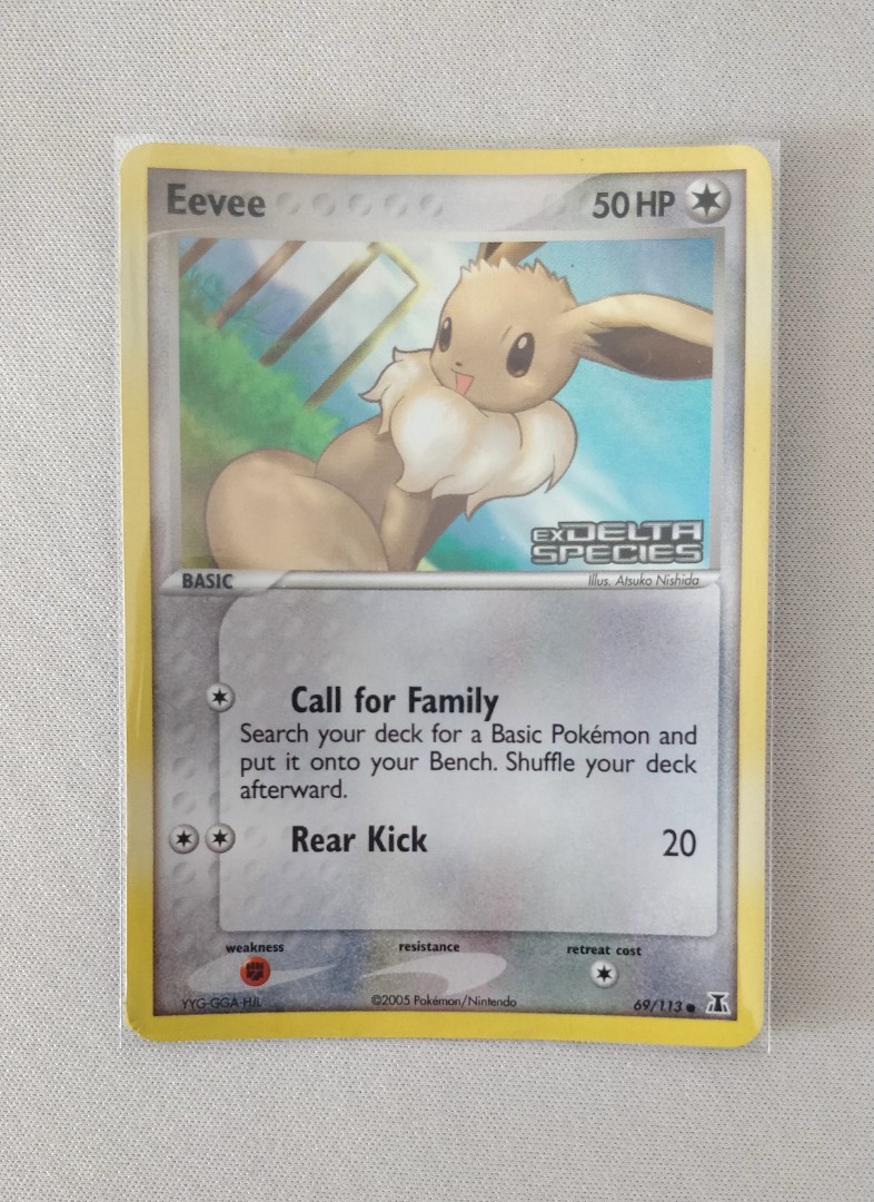 Delta Species Eevee Reverse Holo (69/113) Pokemon Cards, Hobbies