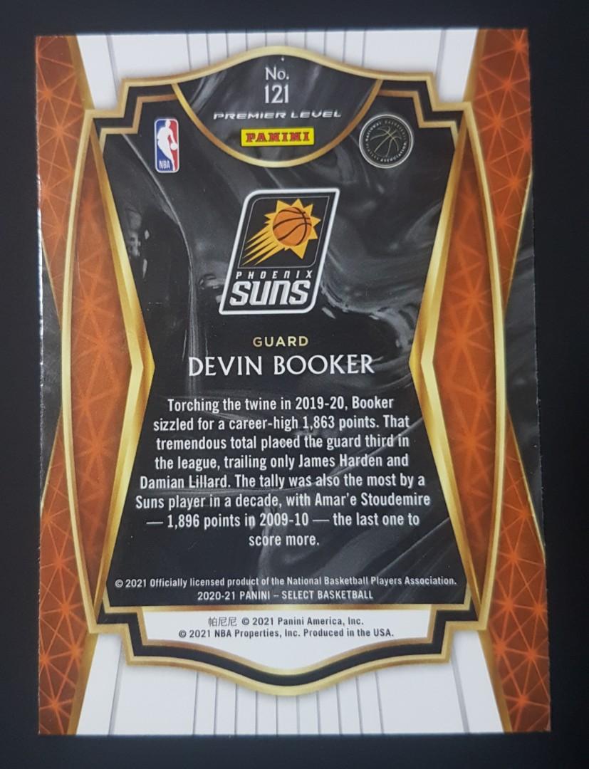 Devin Booker Suns Signed 2019-20 Panini Chronicles #18 Basketball Card –