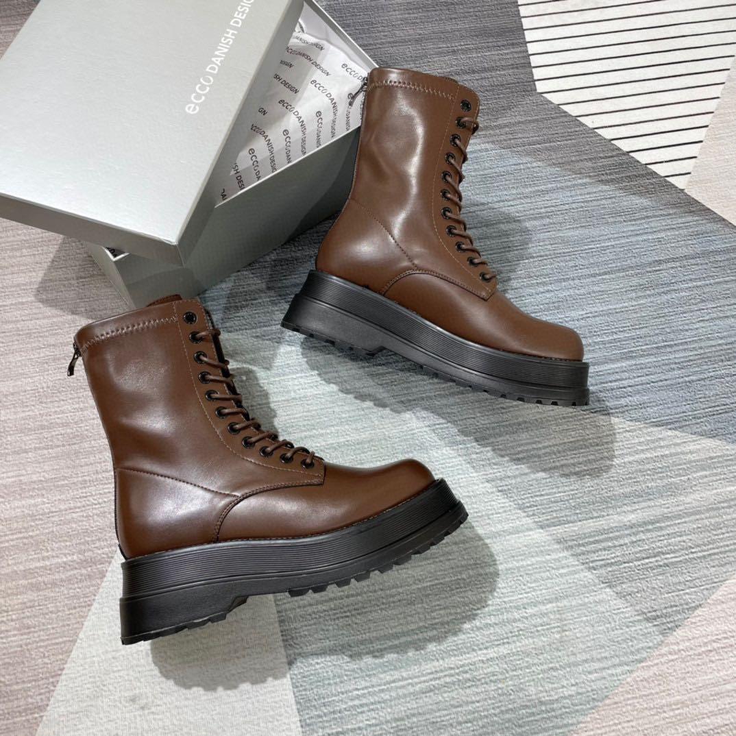 Ecco Leather Boots, Women's Fashion, Footwear, Boots on Carousell