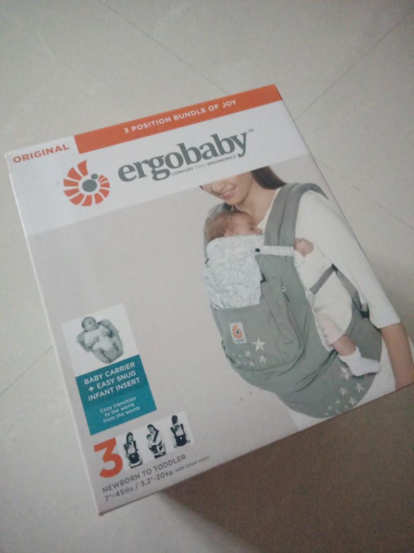 ergobaby bundle of joy 3 position baby carrier