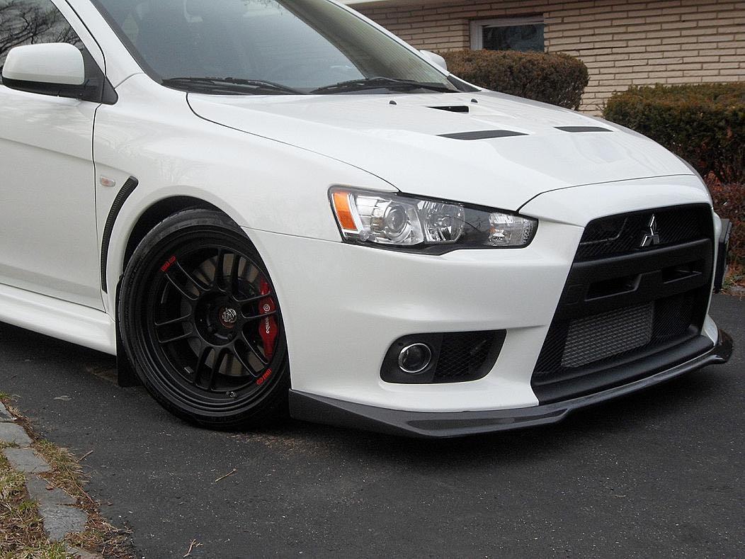 Evo x ralliart style carbon fiber lip, Car Accessories, Accessories on
