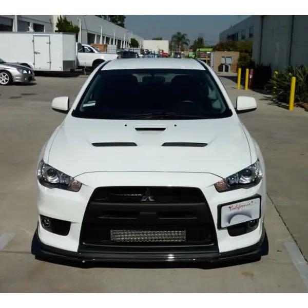 Evo x ralliart style carbon fiber lip, Car Accessories, Accessories on ...