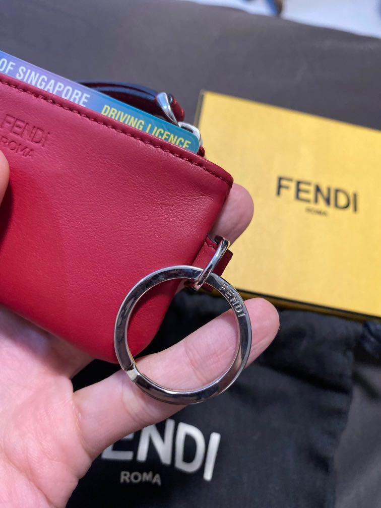 Fendi card shop holder keychain