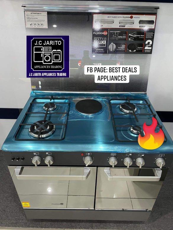 FUJIDENZO 90cm Gas range with Gas compartment, TV & Home Appliances