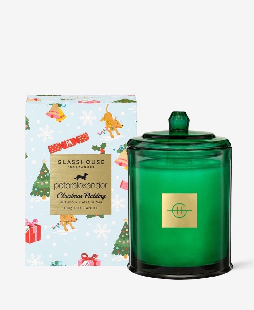 Glasshouse Fragrances X Peter Alexander Christmas Pudding Limited Edition  Candle 2021, Women's Fashion, Accessories on Carousell