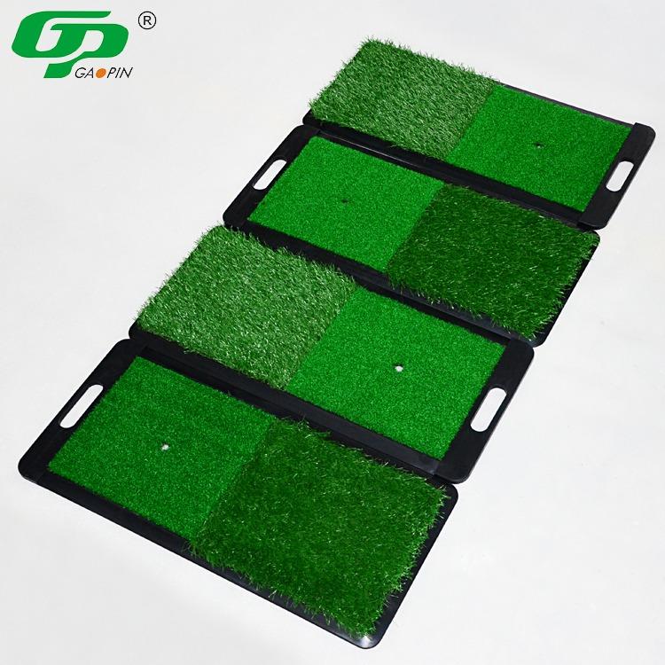 Golf practice driving mat (Category: Golf) located in Quezon City. Submitted by aetna.manila (Listing ID 1123812954, Image 1). Description: Size: 30x65cm Material: Rubber base(with handle) Grass size: 10mm Price: 2100 QC area Lalamove for shipping.