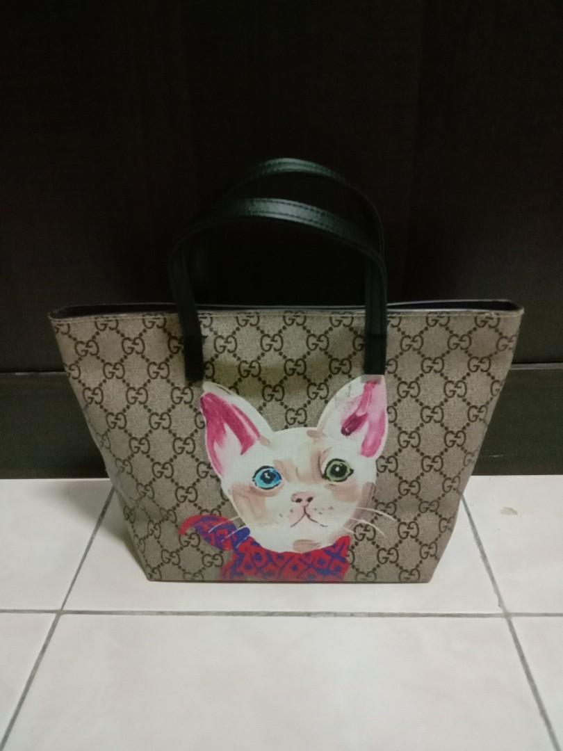 Gucci cat handbag on sale