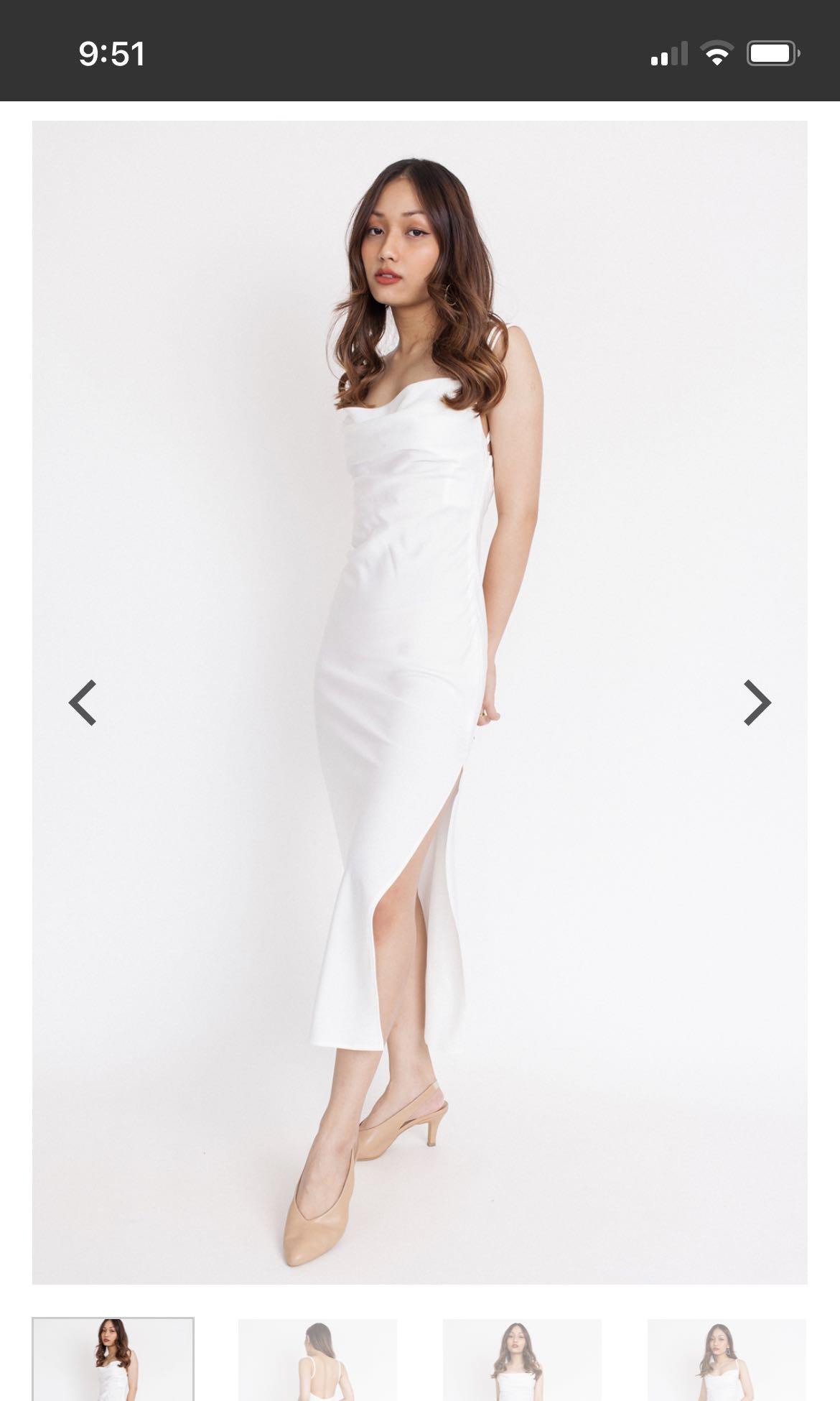 Satin hook dress top