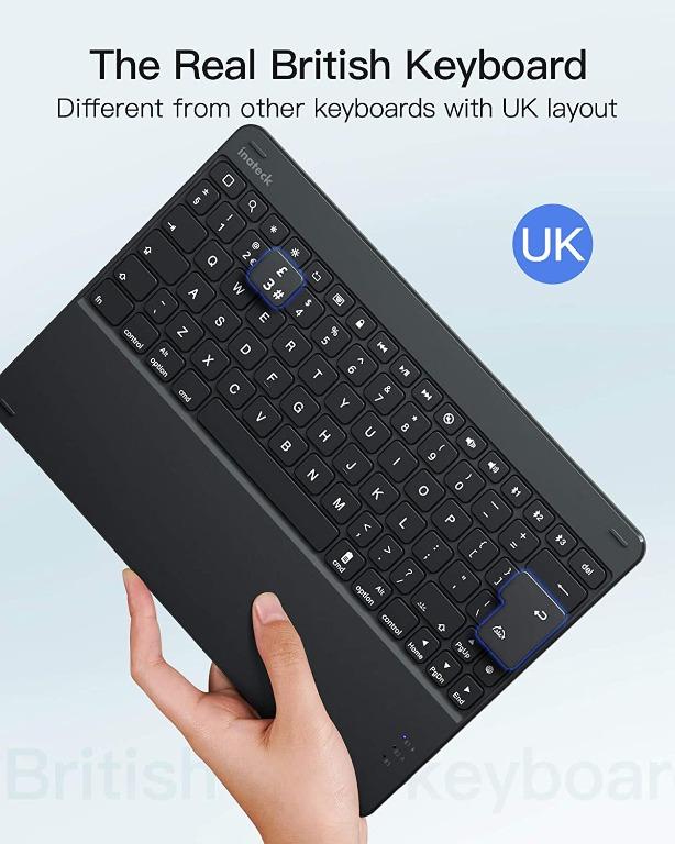 Inateck Keyboard Case for iPad 2021(9th Gen)/iPad 2020(8th Gen)/iPad 2019 (7th Gen) 10.2 Inch