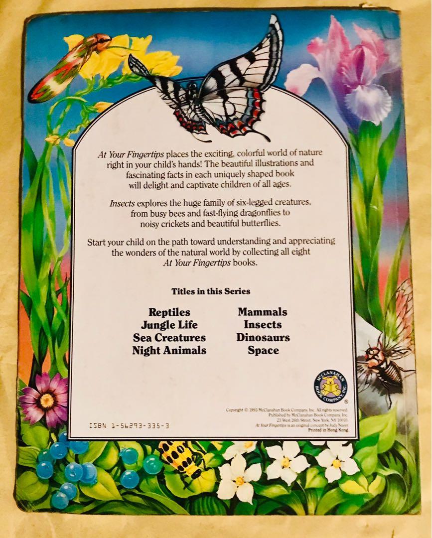 Insects at your Fingertips (board book), Hobbies & Toys, Books