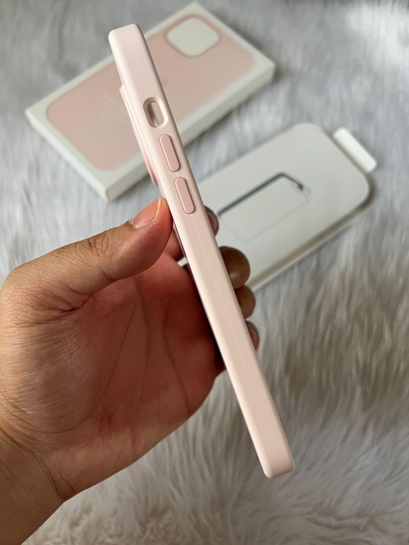 iPhone 13 Pro Max Silicone Case with MagSafe – Chalk Pink