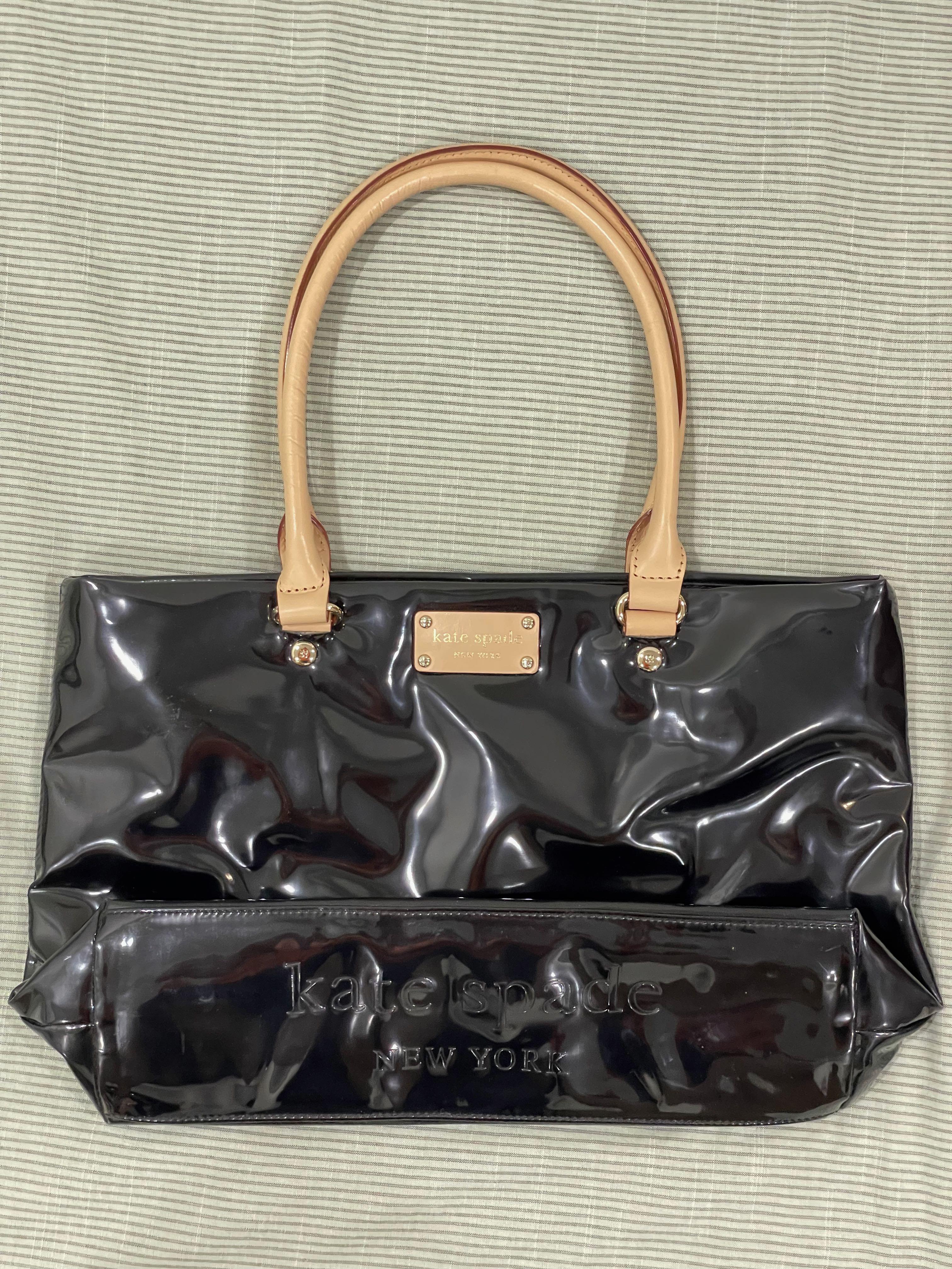 💯Authentic cheapest Kate Spade Black patent leather bow shoulder chain bag,  Luxury, Bags & Wallets on Carousell