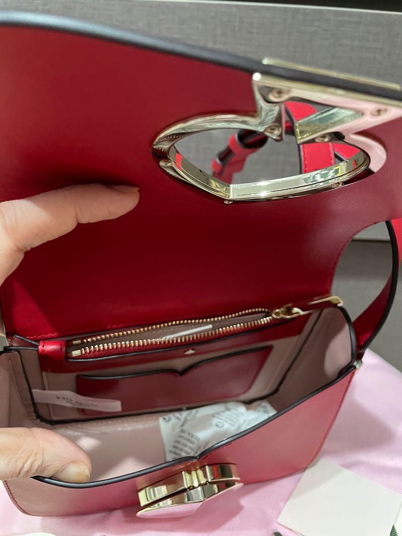 Kate spade heart twist lock sling bag, Women's Fashion, Bags & Wallets