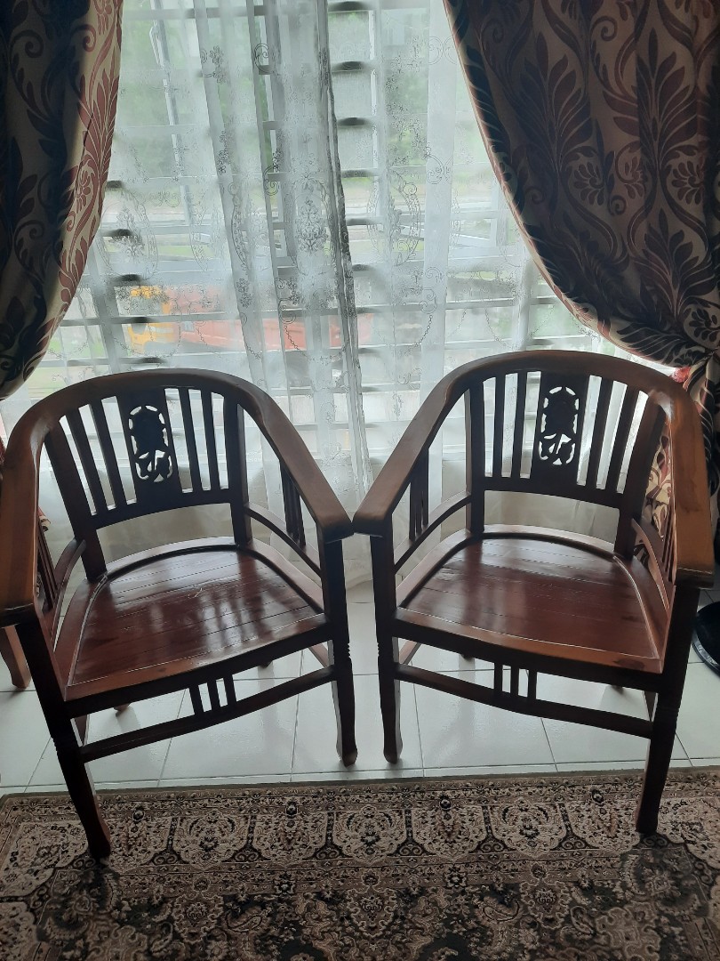 Kerusi Jati Betawi, Furniture & Home Living, Furniture, Chairs on Carousell