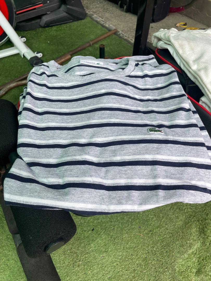 Lacoste Striped Tee (Category: Tshirts & Polo Shirts ) located in Paranaque City. Submitted by itemsforcheap (Listing ID 1123760970, Image 1). Description: Size M Fits small-medium body size Guaranteed authentic No issues at all. Like new. .