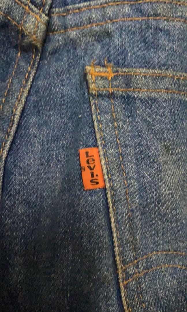 Orange discount levis tag