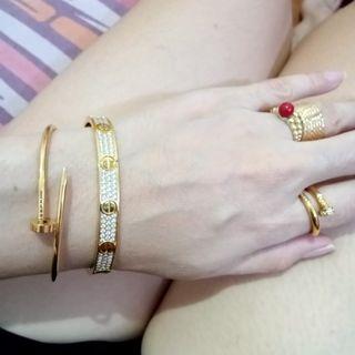 Love cartier set take all 14k gold plated