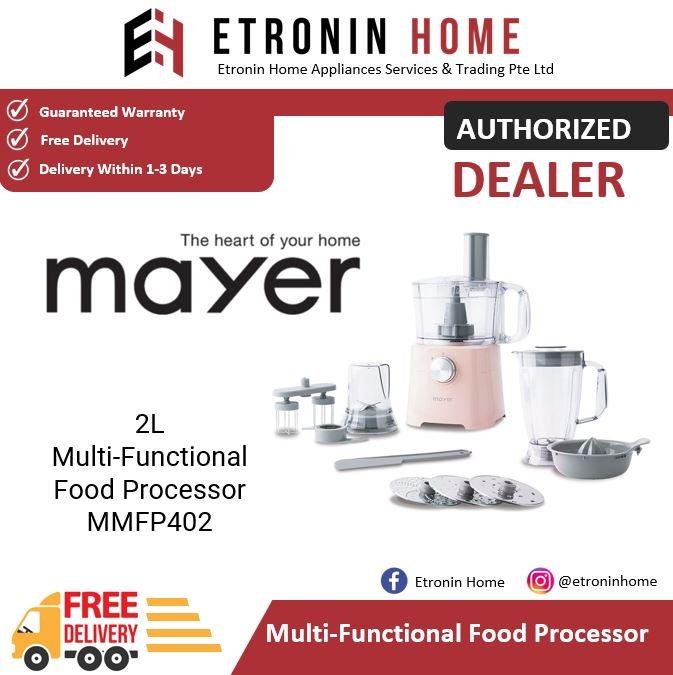 Mayer 2L MultiFunctional Food Processor MMFP402, TV & Home Appliances
