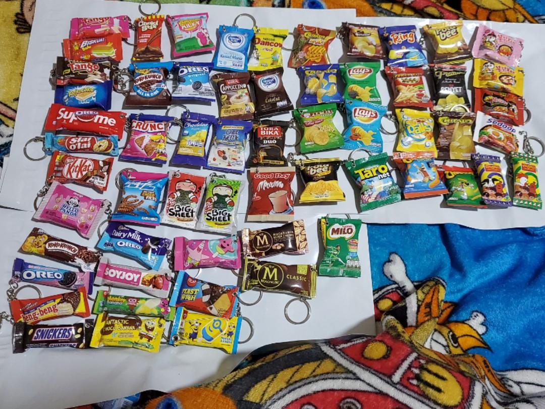 Mini discount food keychain