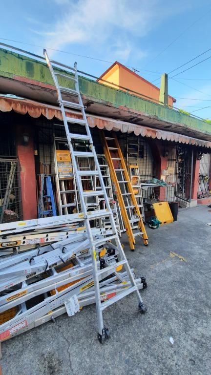 Multipurpose Industrial Ladder Gorilla MM15-I (Category: Ladders & Steps) located in San Pedro. Submitted by aussie.surplustore (Listing ID 1123725809, Image 1). Description: Multipurpose Industrial Ladder Gorilla MM15-I Price: P8,500 Features: Multi purpose ladder (4 configurations) * A frame * Extension * Uneven * A frame Trestle Height: 1.2-2.1m A frame Product weight: 17.5kg Classification: Aluminum Max. weight capacity: 120kg -Australian bas