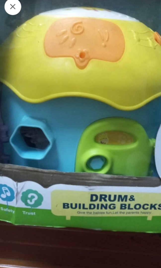 Musical drum shape sorter,light,story, Bayi & Anak, Mainan & Baby