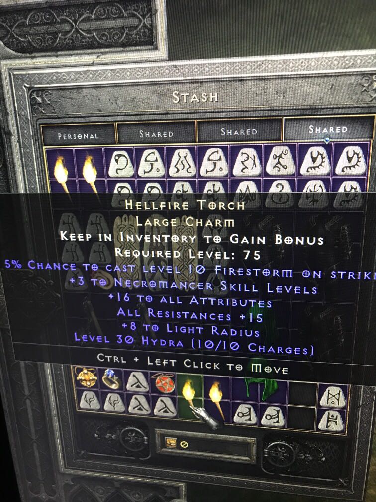 Necro torch Diablo 2, Video Gaming, Video Games, Others on Carousell