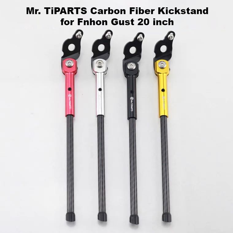 Mr. TiPARTS Fnhon Gust 20 inch Carbon Fiber Kickstand, Sports Equipment