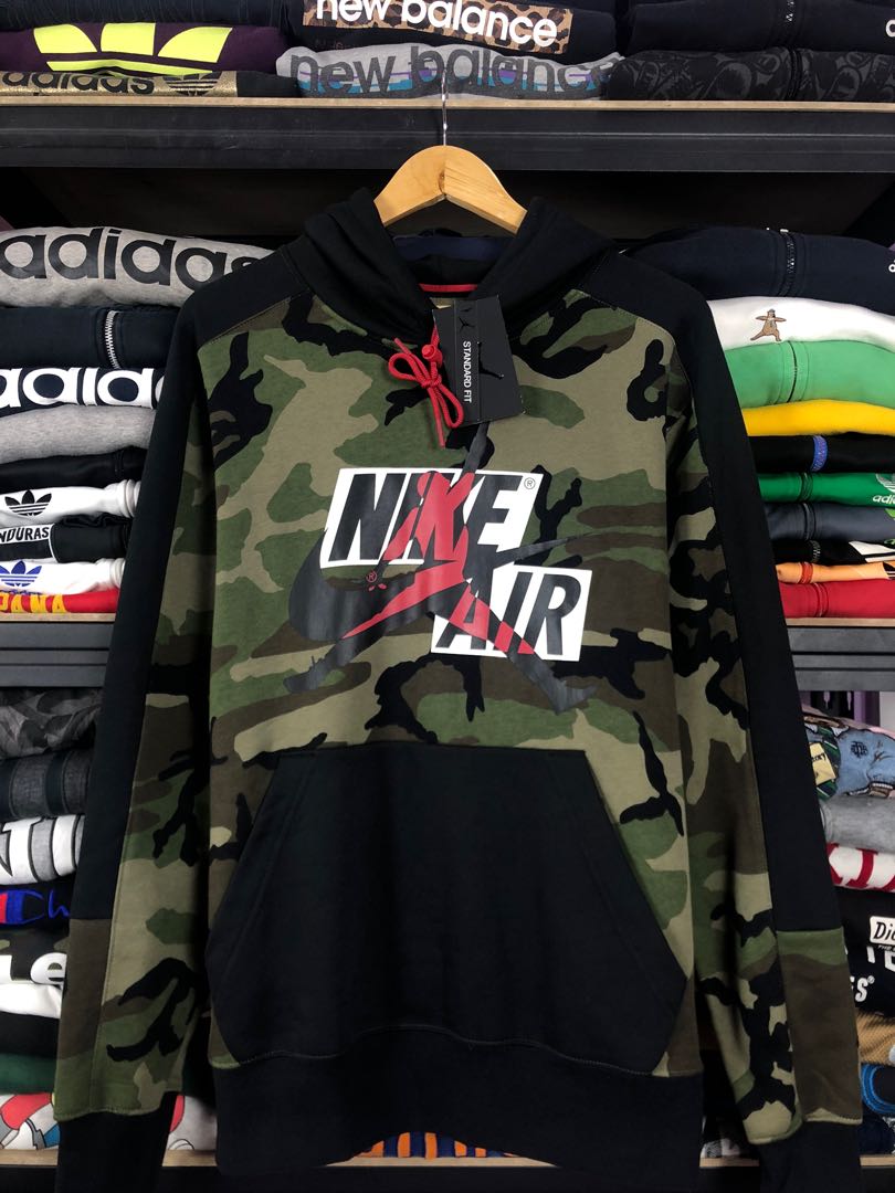 Nike Air Jordan Camo Hoodie Men s Fashion Tops Sets Hoodies