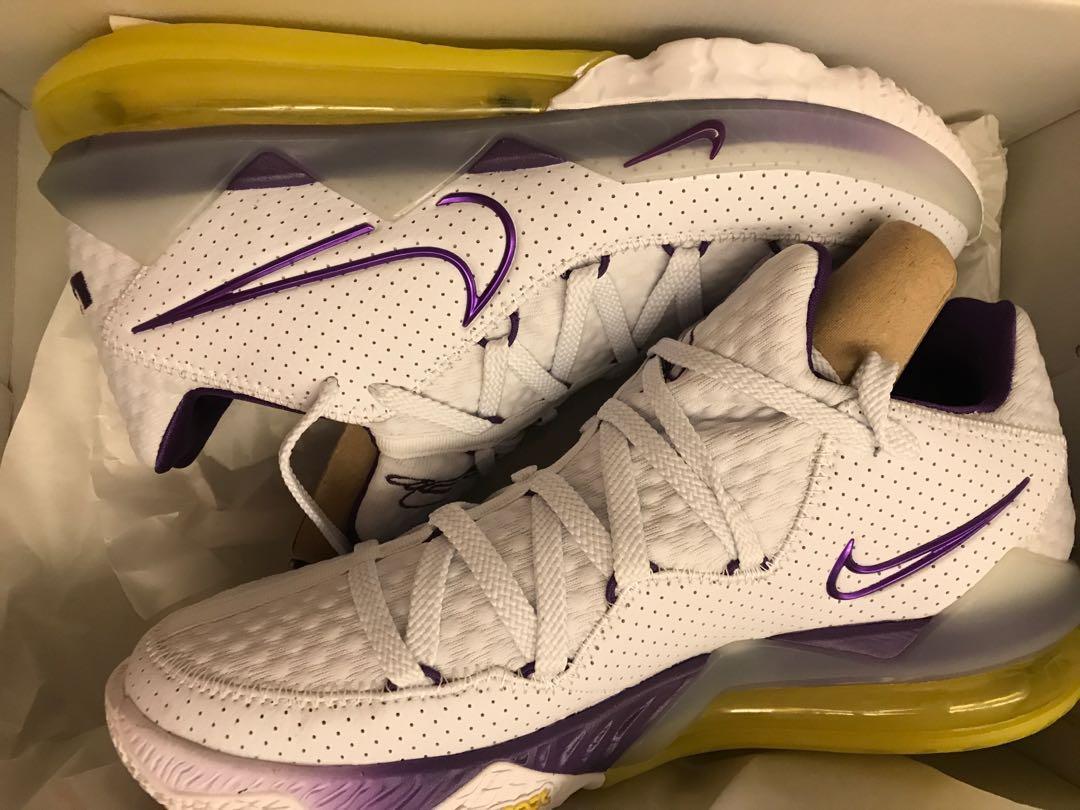 lebron 17 low lakers colorway
