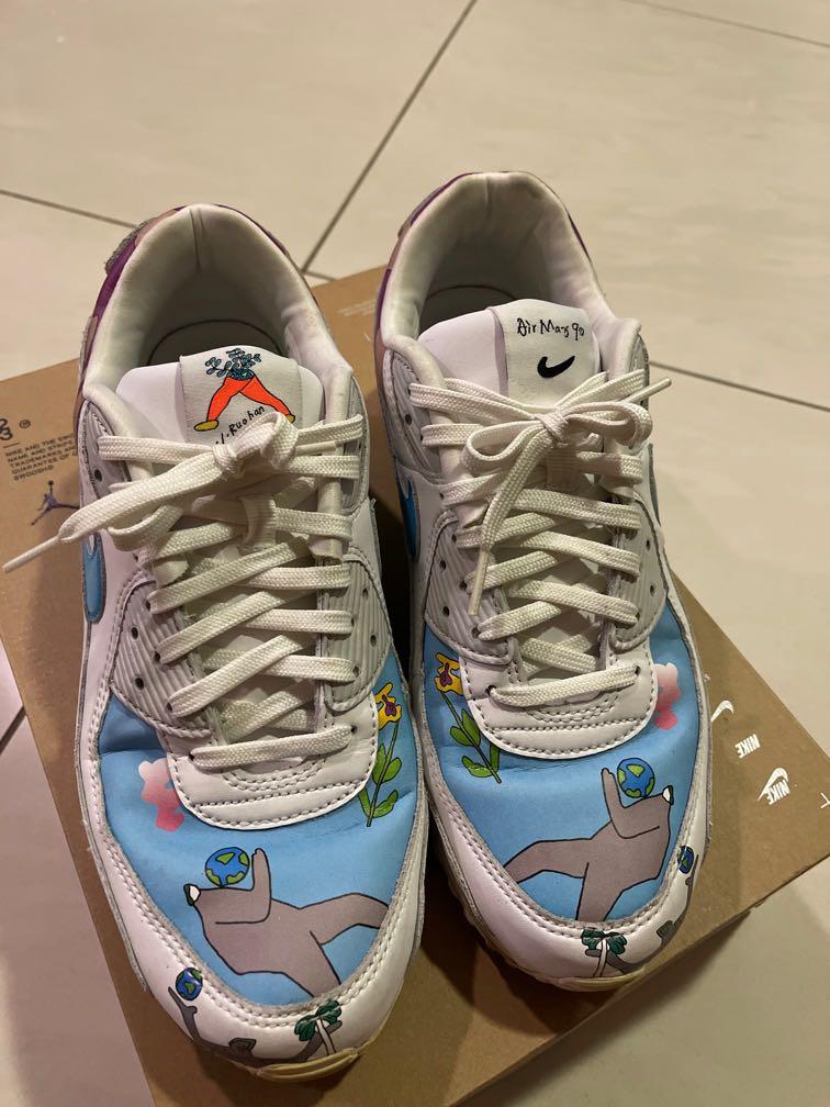 ruohan wang x nike air max 90 flyleather mens