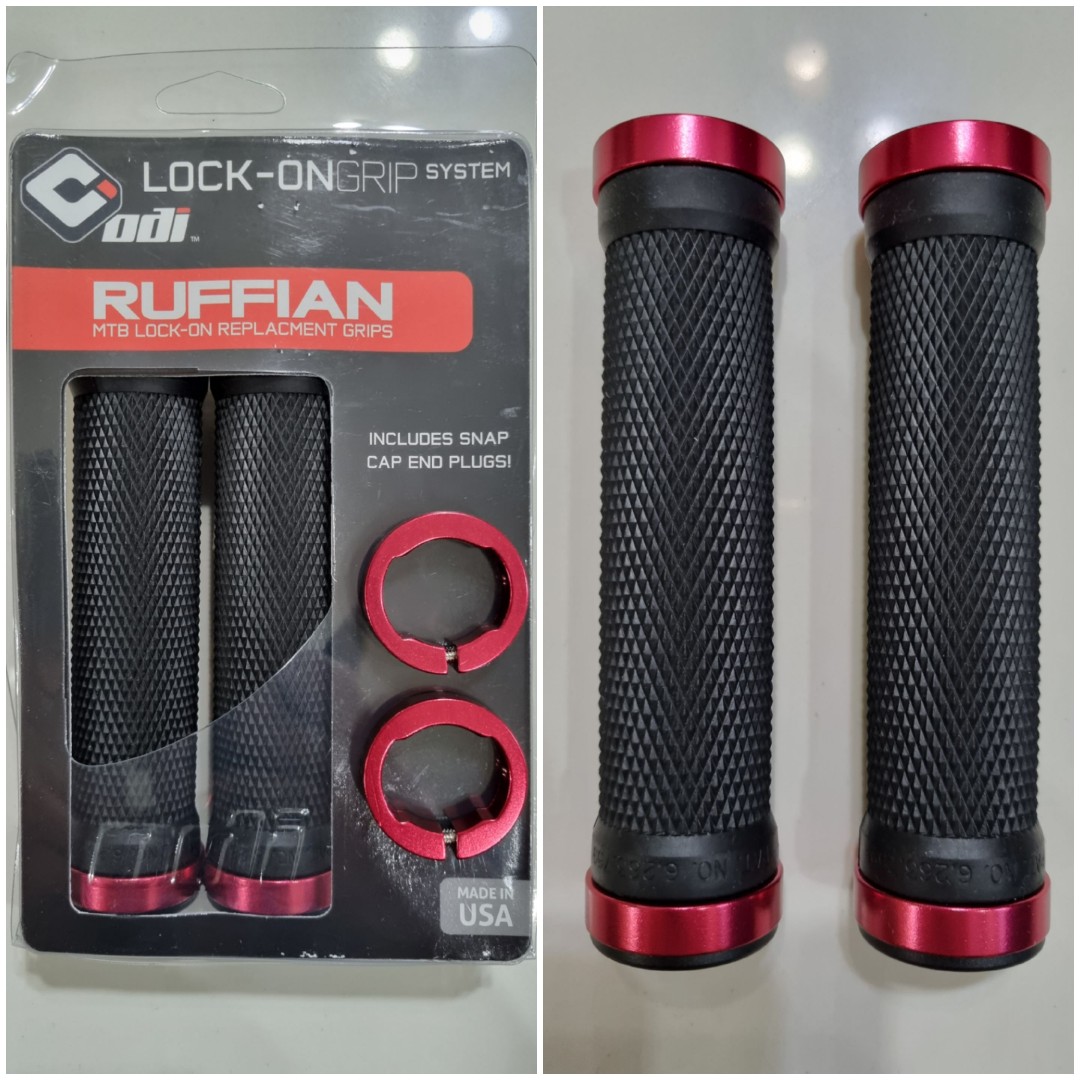 ODI Ruffian Lock-On 130mm MTB Grips, Sports Equipment, Bicycles