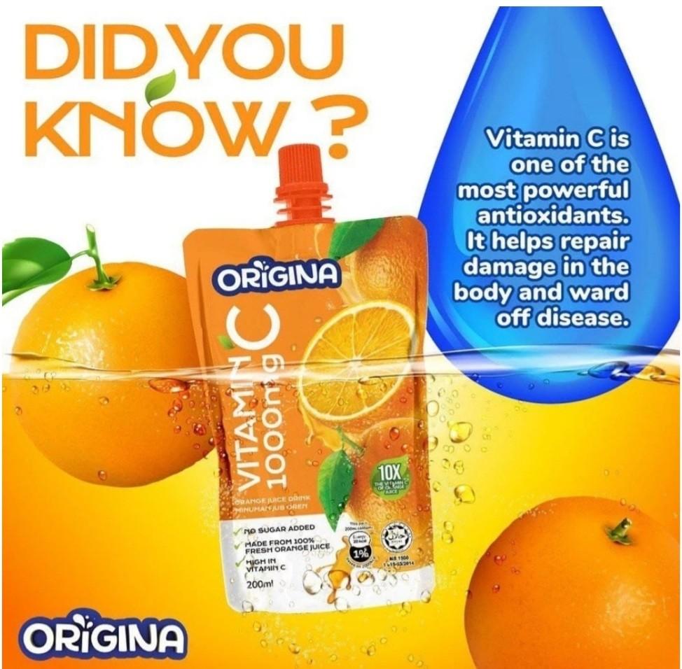 Origina Orange Juice Vitamin C 1000mg, Health & Nutrition, Health