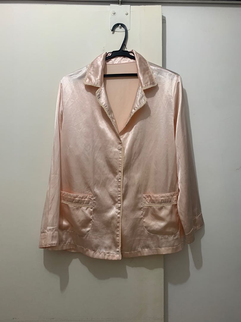 Pajama Blouse, Women's Fashion, Tops, Blouses on Carousell