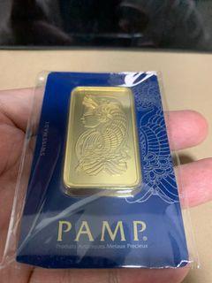 Pamp gold bar 100g 99.99% VERISCAN