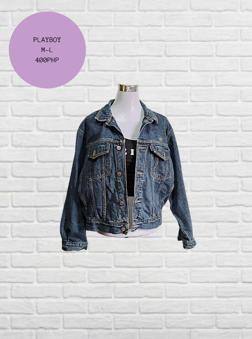 playboy denim jacket mens
