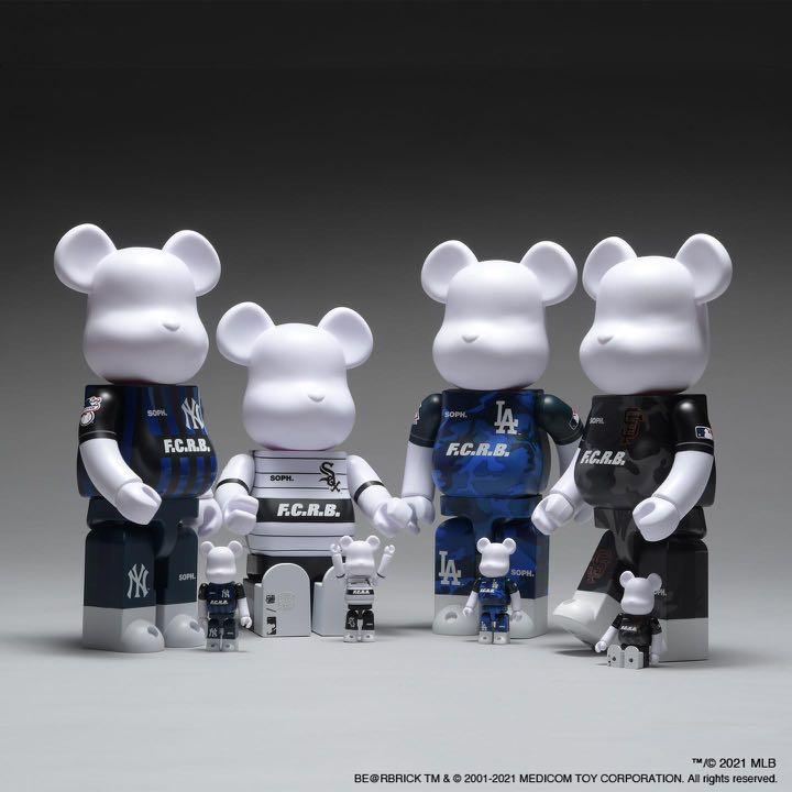 爆買いしたい (set STOCK🔥 🔥READY of 100 400% bearbrick MLB X FCRB 4) キューブリック、ベアブリック