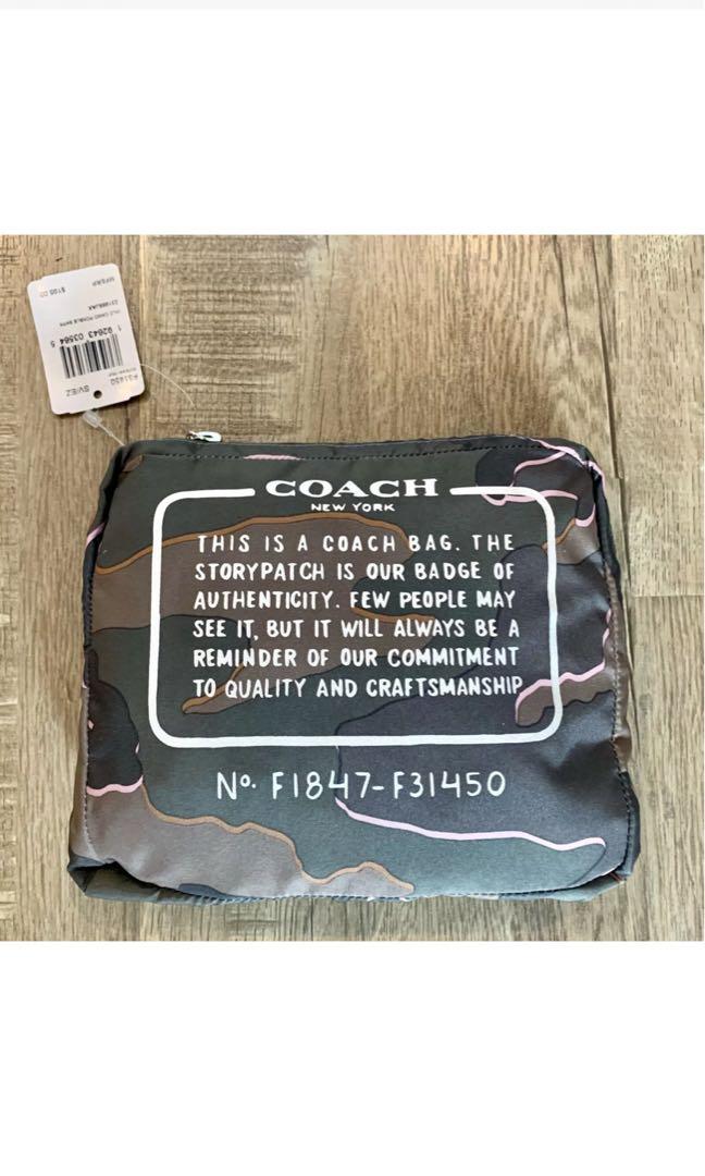 Coach packable best sale backpack