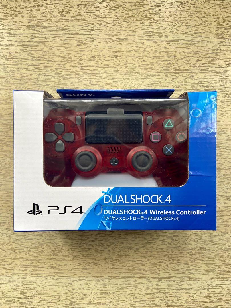 Ps4 controller transparent red deals