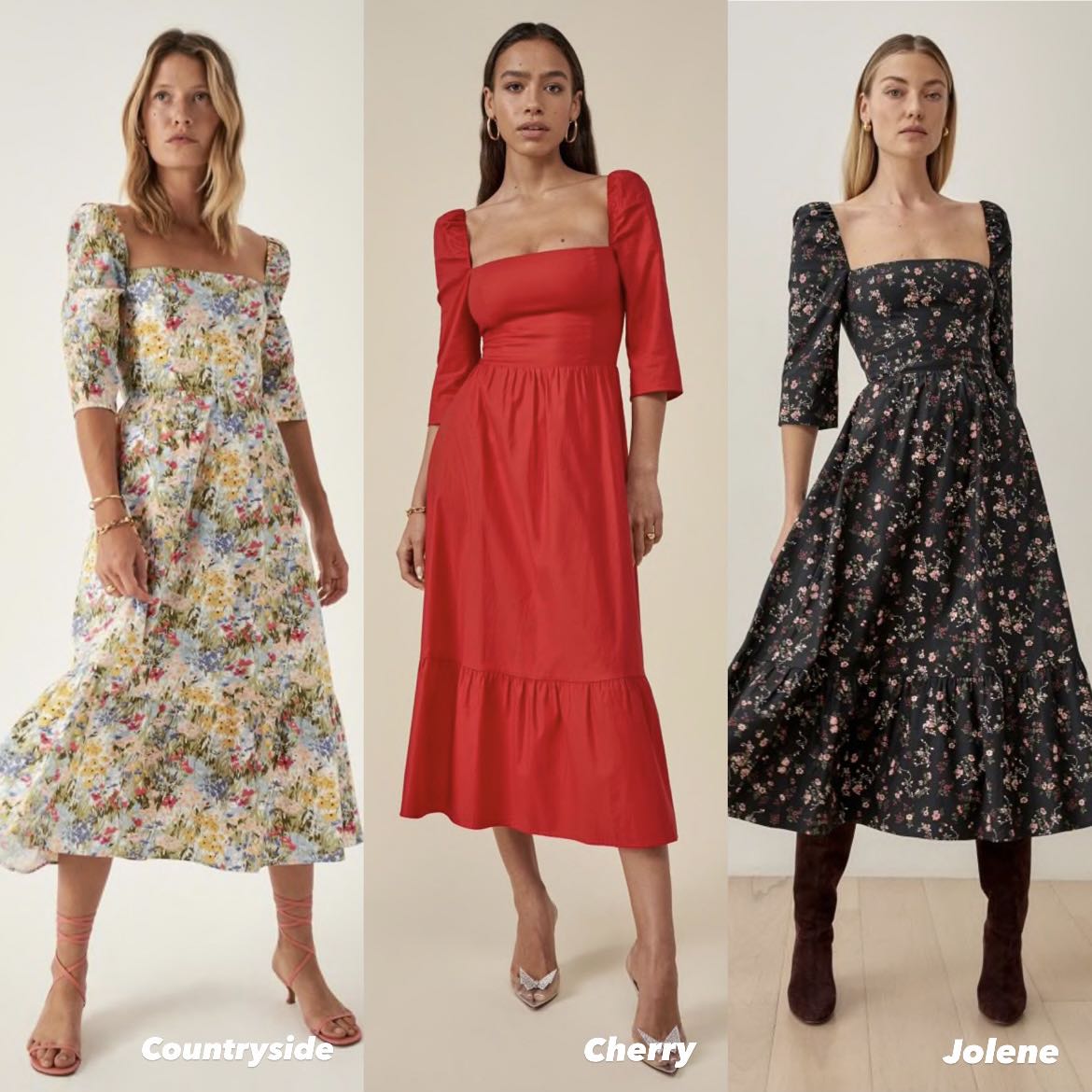Reformation roman hot sale midi dress