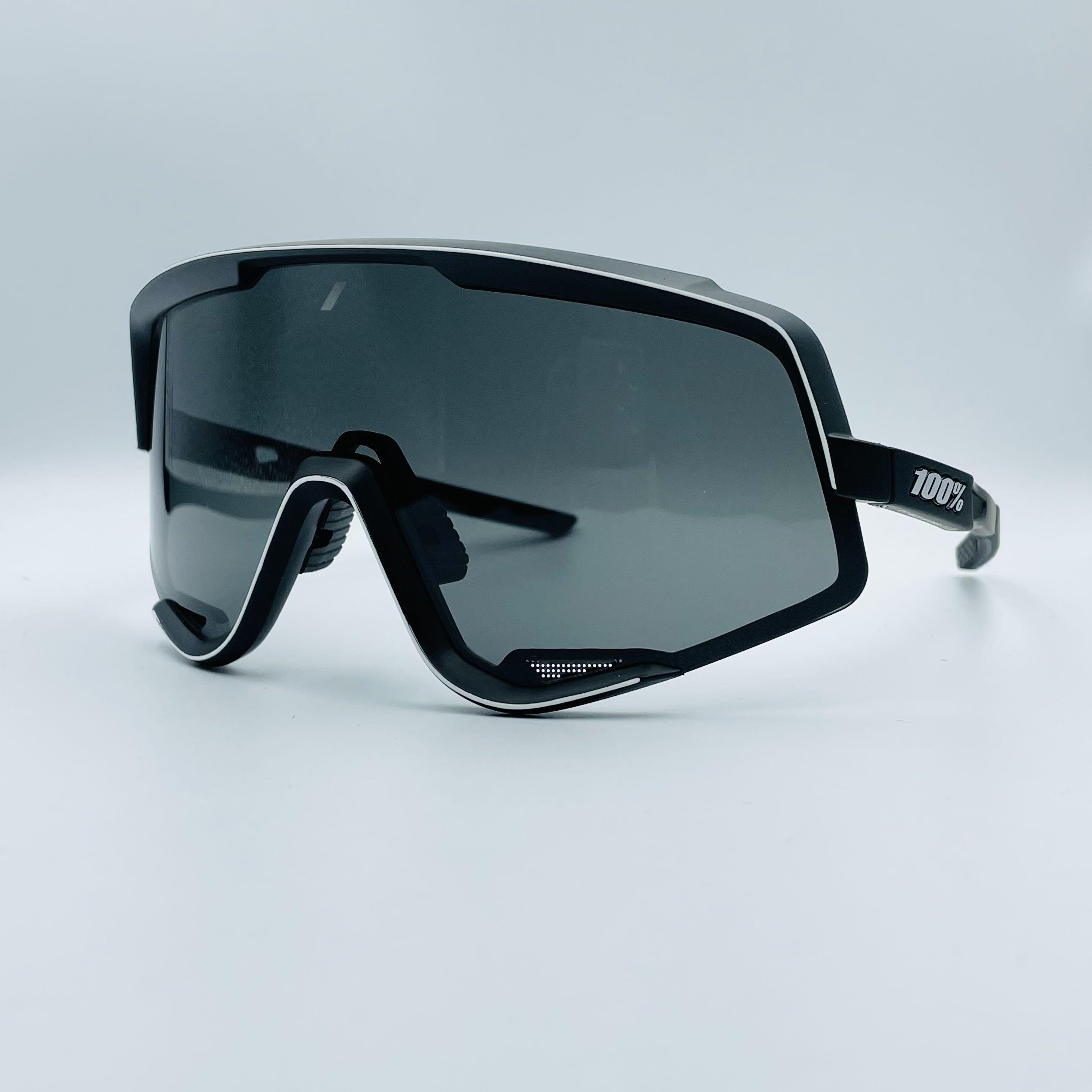 Ride 100% Glendale Soft Tact Black - Smoke + Clear lens, Men