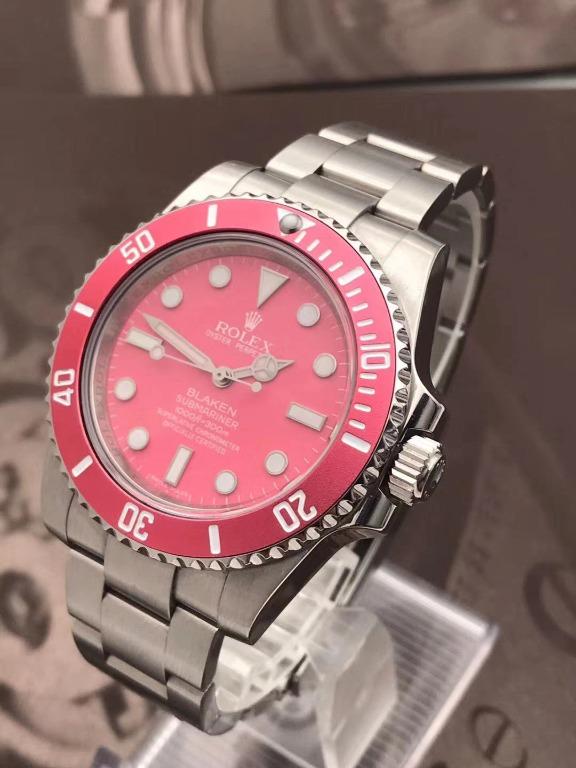 Rolex blaken sales submariner pink lady