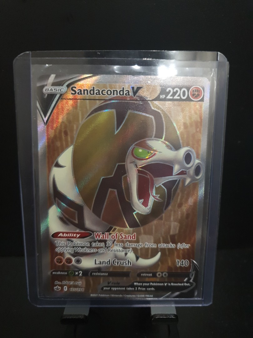 Sandaconda v full art Chilling reign 175/198 pokemon cards, Hobbies & Toys,  Toys & Games on Carousell