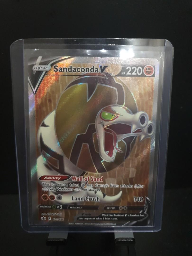 Sandaconda v full art Chilling reign 175/198 pokemon cards, Hobbies & Toys,  Toys & Games on Carousell
