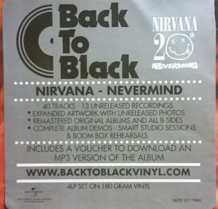 Nirvana - Nevermind: 20th Anniversary Deluxe Edition (180G Vinyl 4LP) * * *