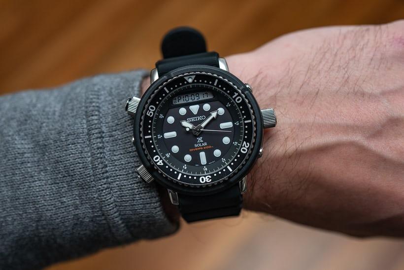 Seiko Prospex Arnie Solar Analog Digital 200M Diver s Watch SNJ025 Men s Fashion Watches Accessories Watches on Carousell